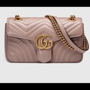 Authentic Gucci Marmont matelassé shoulder bag